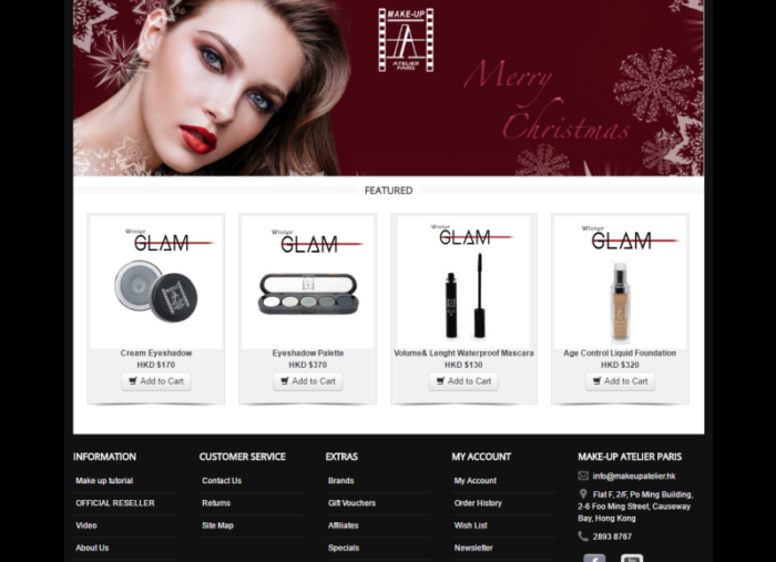 Makeupatelier E-commerce Website
