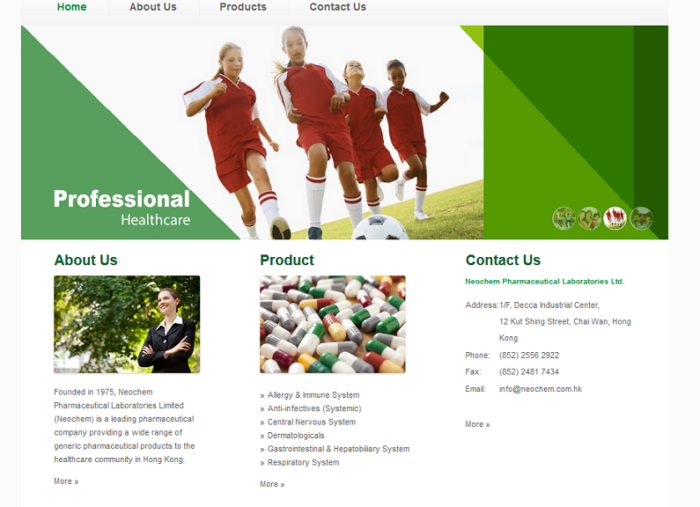 Neochem Website Revamp