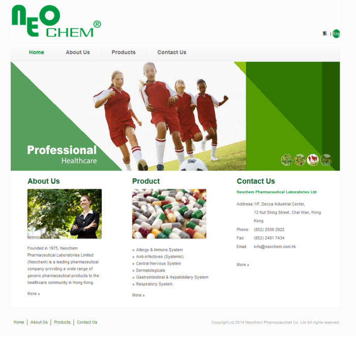 Neochem Website Revamp
