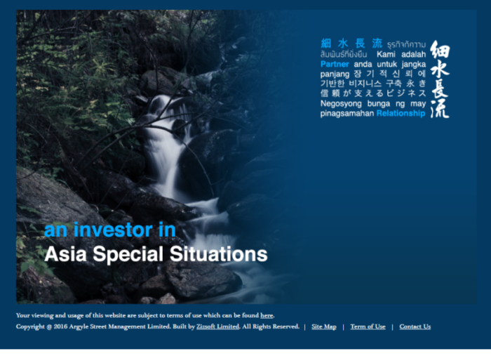 Argyle Street Management Limited CMS Website