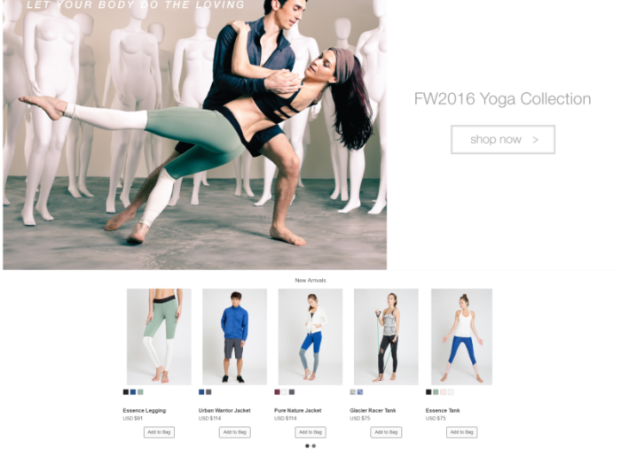Pure Apparel eCommerce responsive website