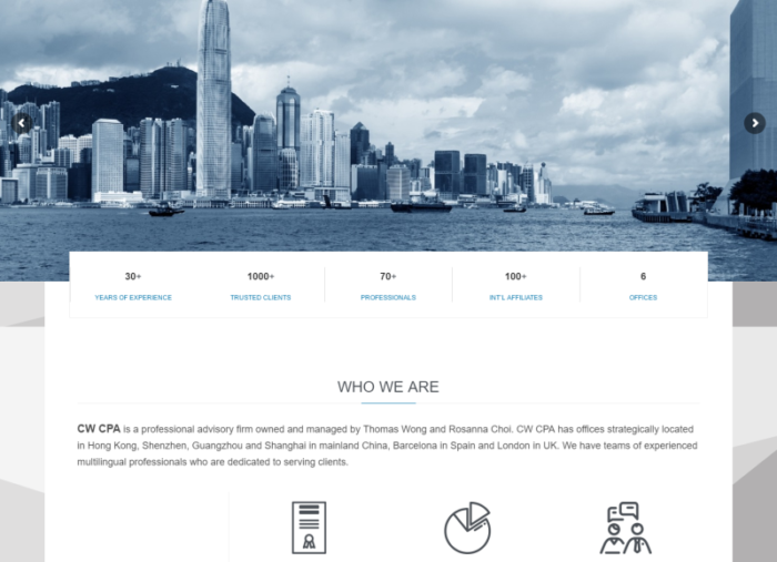 CW CPA WordPress Website