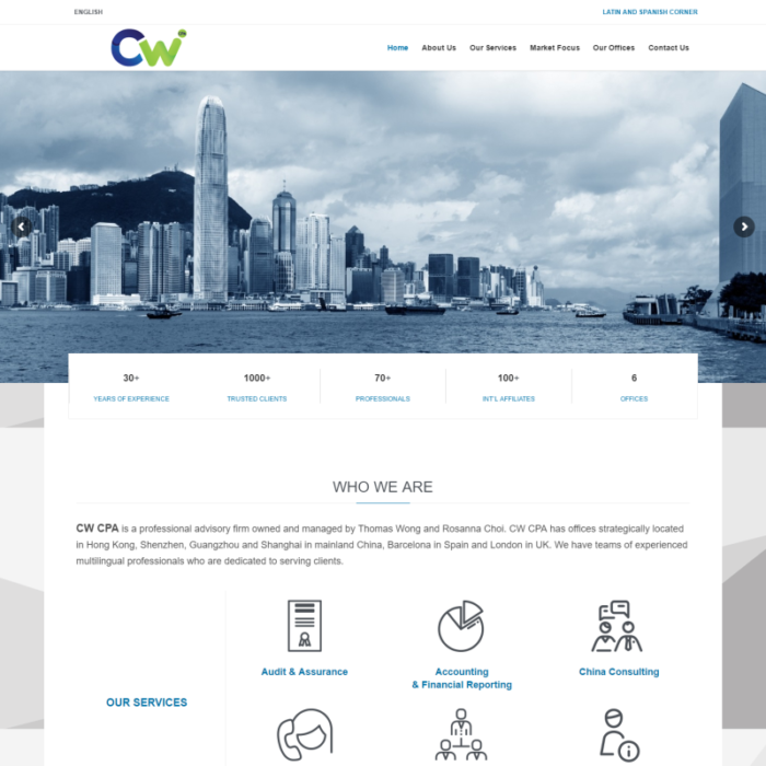 CW CPA WordPress Website