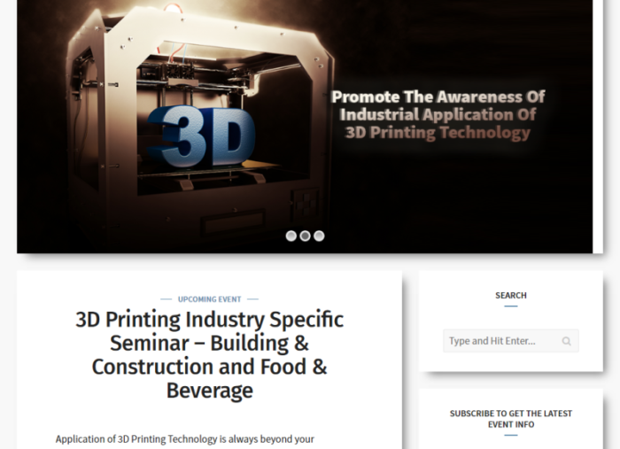 Enhance HK SME’s 3D Printing Technology WordPress Website