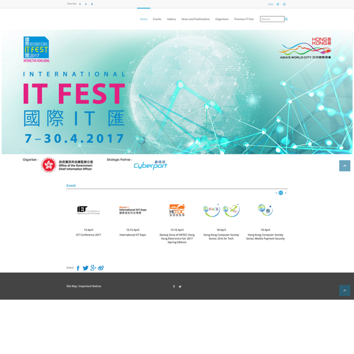 International IT Fest WCAG 2.0 AA WordPress site