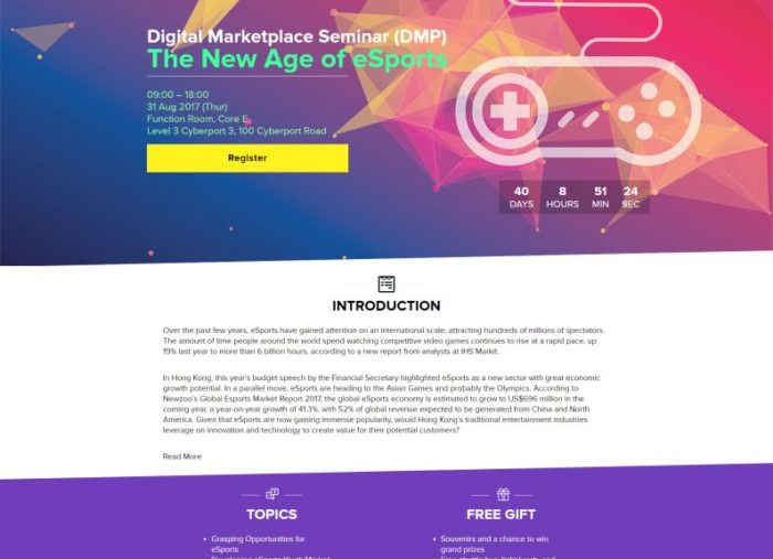 Digital Marketplace Seminar (DMP) WordPress Website