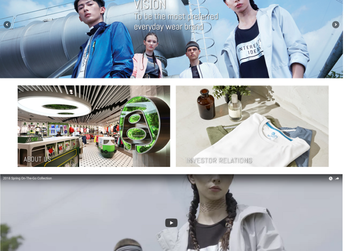 Bossini Corporate WordPress Website