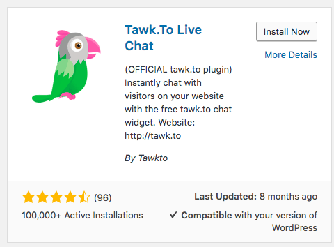 WordPress Plugin Recommendation: Tawk.To Live Chat