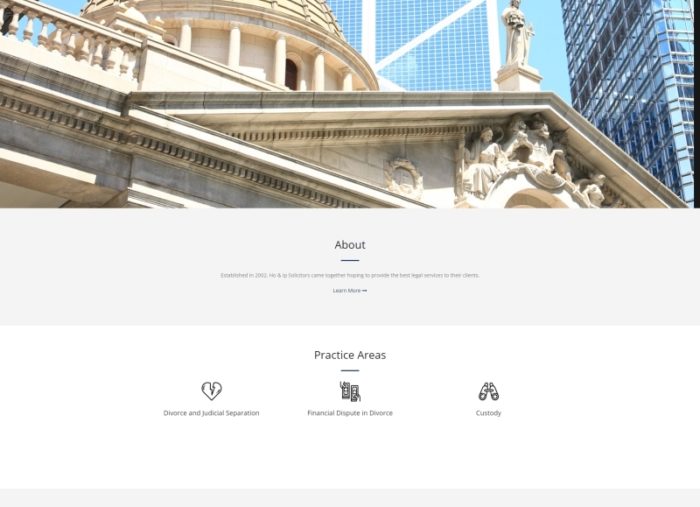HO & IP Solicitors WordPress Website