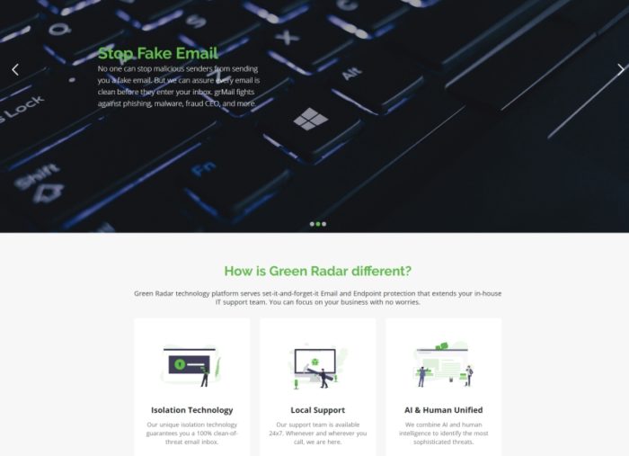 Green Radar WordPress Website