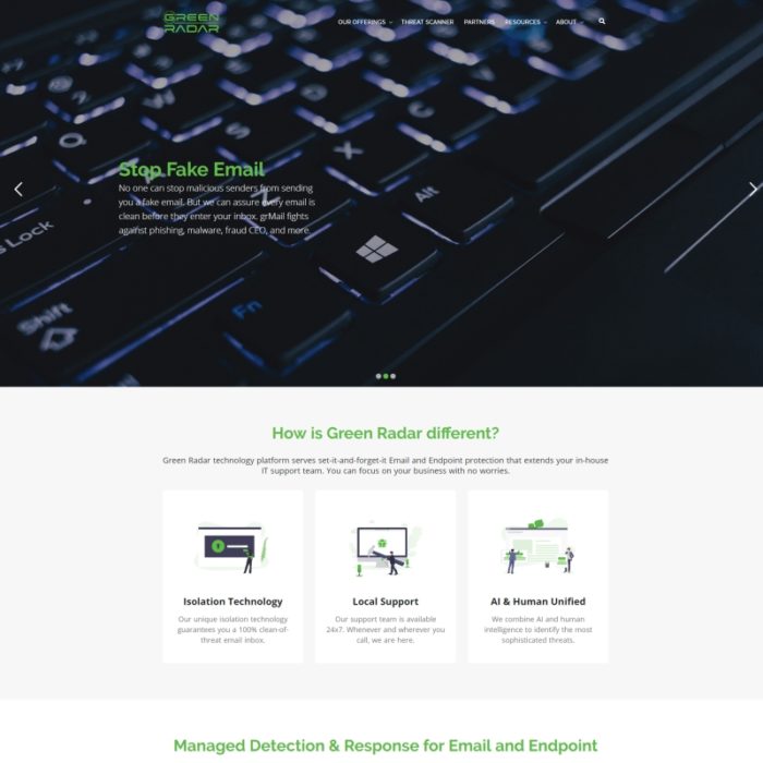 Green Radar WordPress Website