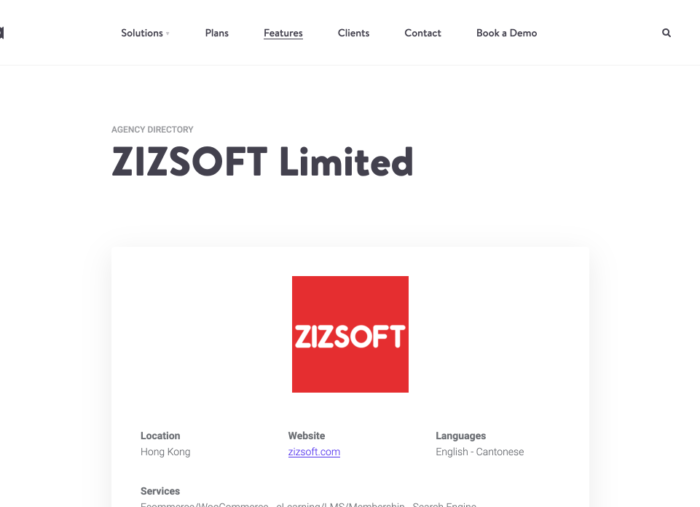 ZIZSOFT is glad to be listed at Kinsta agency directory